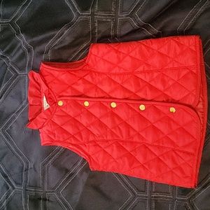 Girl's red vest
